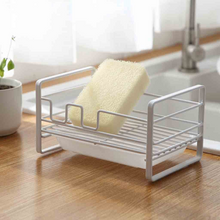 Load image into Gallery viewer, Storage Shelf Sponge Kitchen Draining Sink Box Draining Rack Dish Storage Rack Kit
