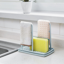 Load image into Gallery viewer, Kitchen Dishcloth Holder For Towel Rag Hanger Sink Sponge Holder Rack Shelf For Kitchen Bathroom
